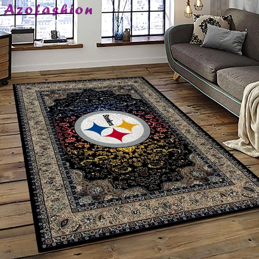 Nfl pittsburgh steelers football team logo sport carpet area rug home decor best gift for friends psf26 Rectangle Rug