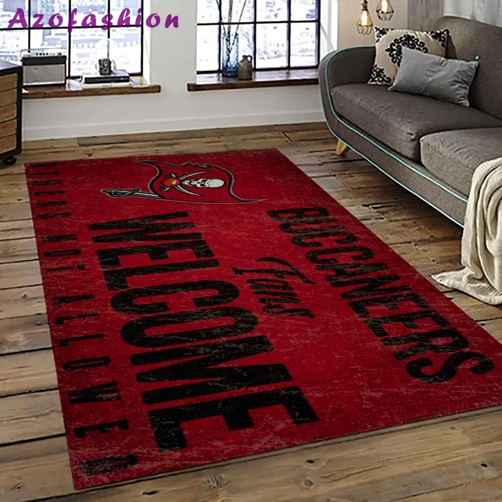 Nfl tampa bay buccaneers football team logo sport carpet area rug home decor best gift for friends tpbb16 Rectangle Rug