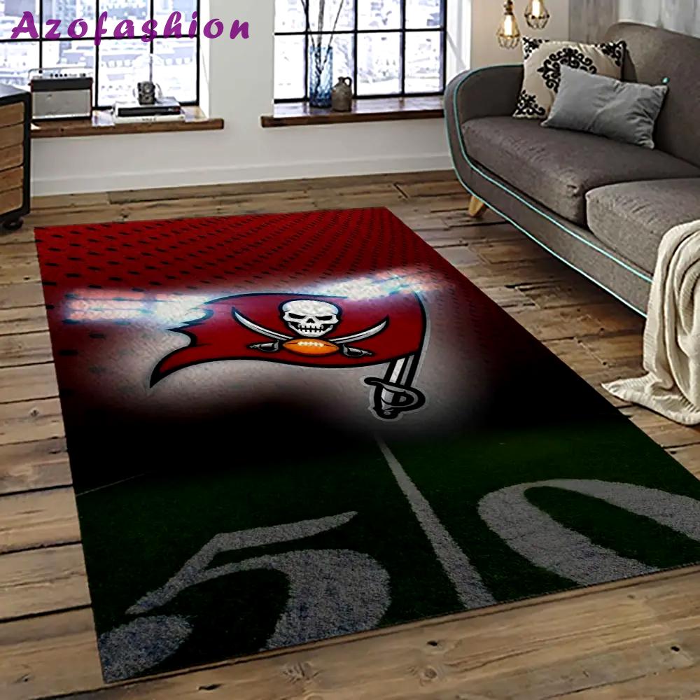 Nfl tampa bay buccaneers football team logo sport carpet area rug home decor best gift for friends tpbb6 Rectangle Rug