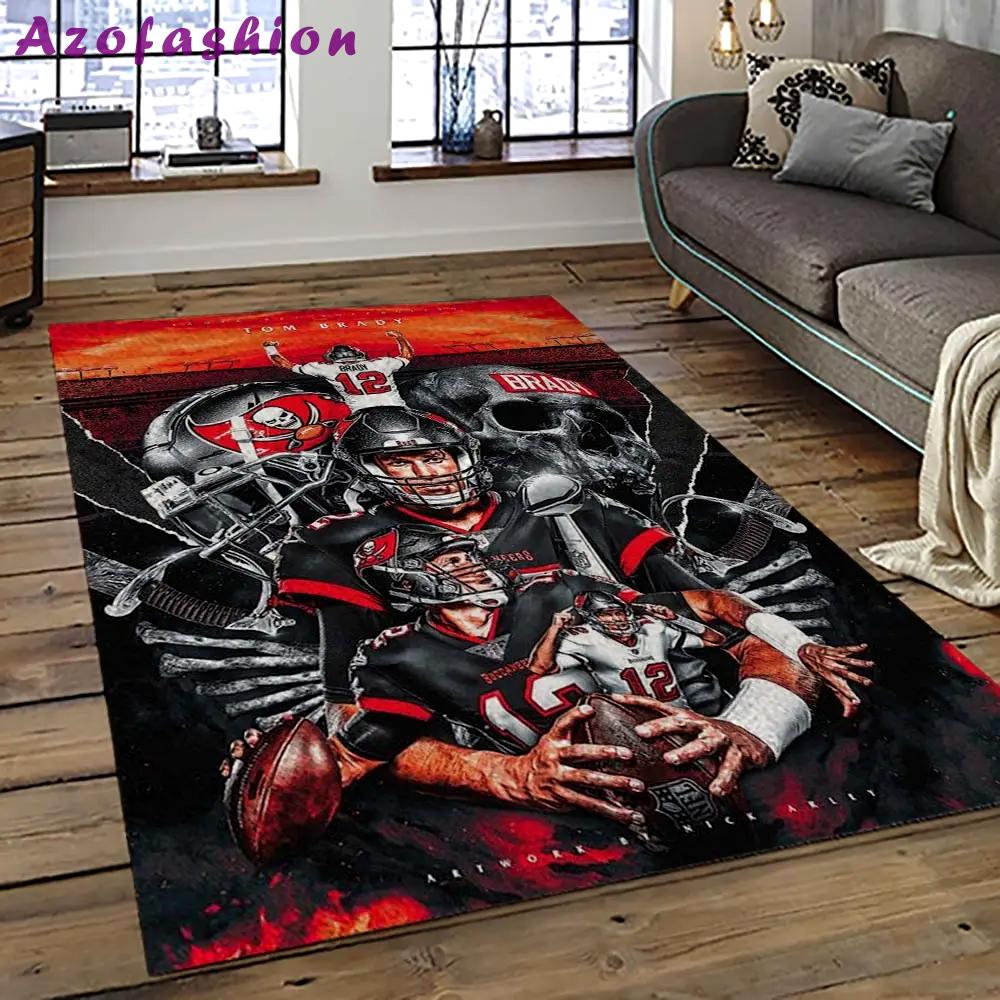 Nfl tampa bay buccaneers football team logo sport carpet area rug home decor best gift for friends tpbb72 Rectangle Rug