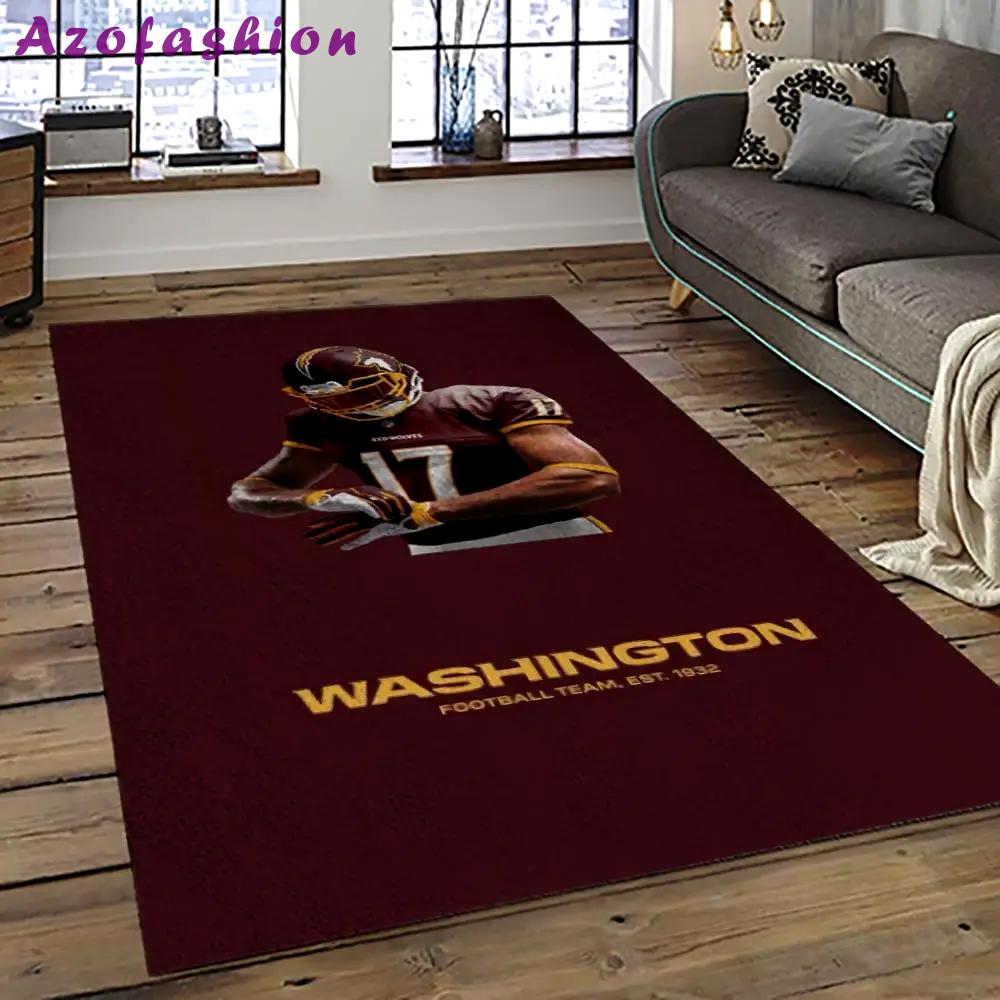 Nfl washington commanders football team logo sport carpet area rug home decor best gift for friends wscd26 Rectangle Rug