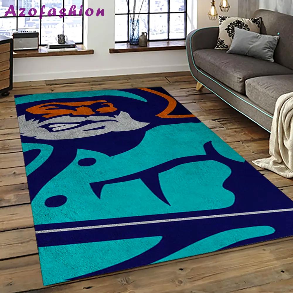Nhl new york islanders hockey team logo sport carpet rectangle area rug for living room nyi67 Rectangle Rug