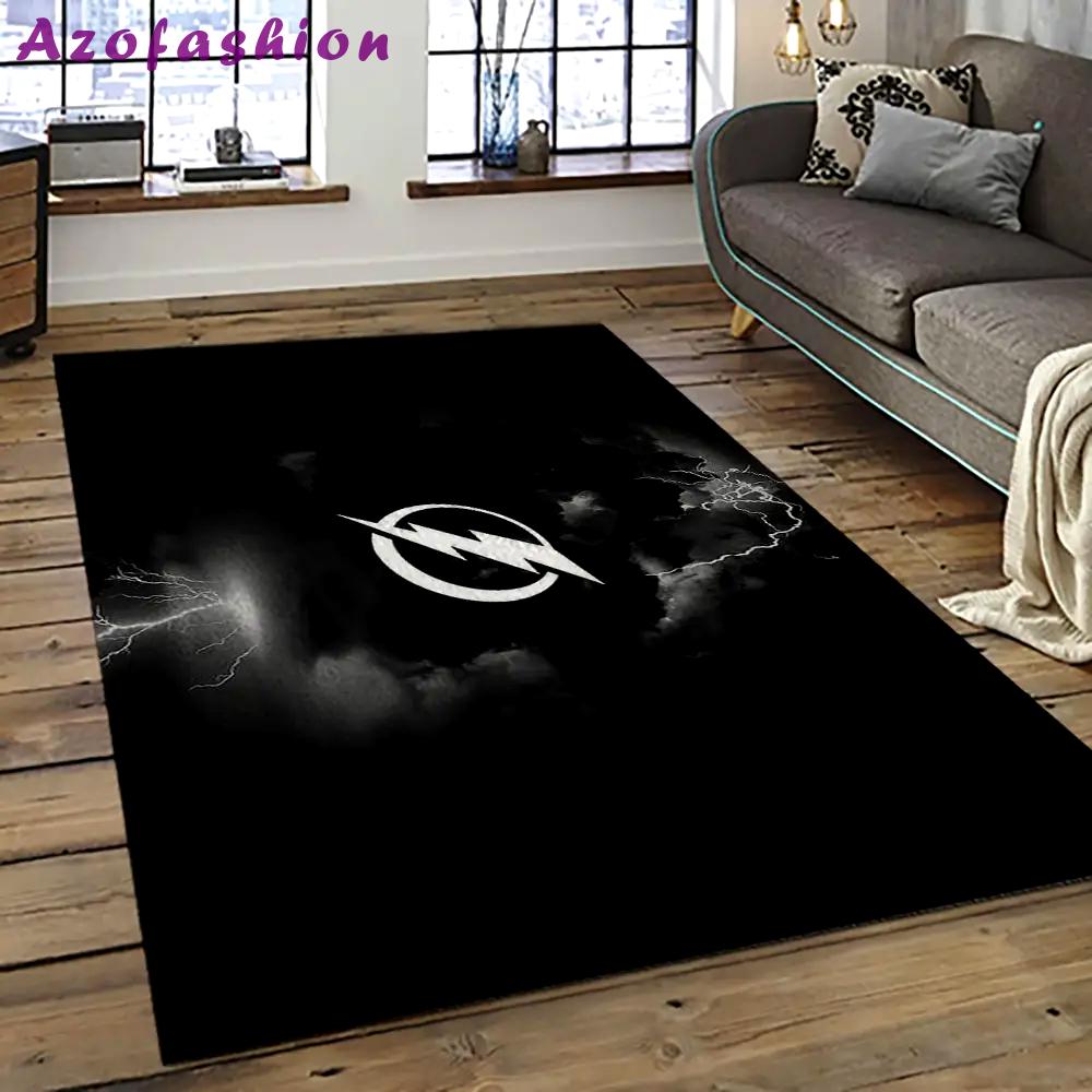 Nhl tampa bay lightning hockey team logo sport carpet rectangle area rug for living room tbl69 Rectangle Rug
