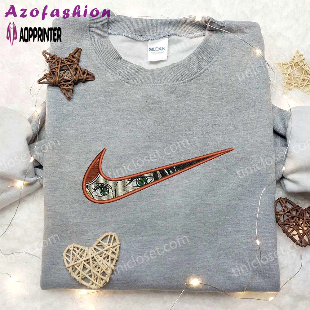 Nico robin x nike embroidered shirt: one piece inspired stylish nike apparel Embroidered Shirt