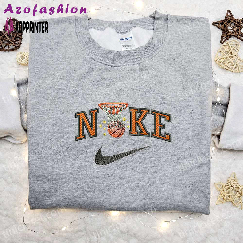 Nike embroidered basketball sweatshirt & nba shirt: sport inspired apparel by nike Embroidered Shirt
