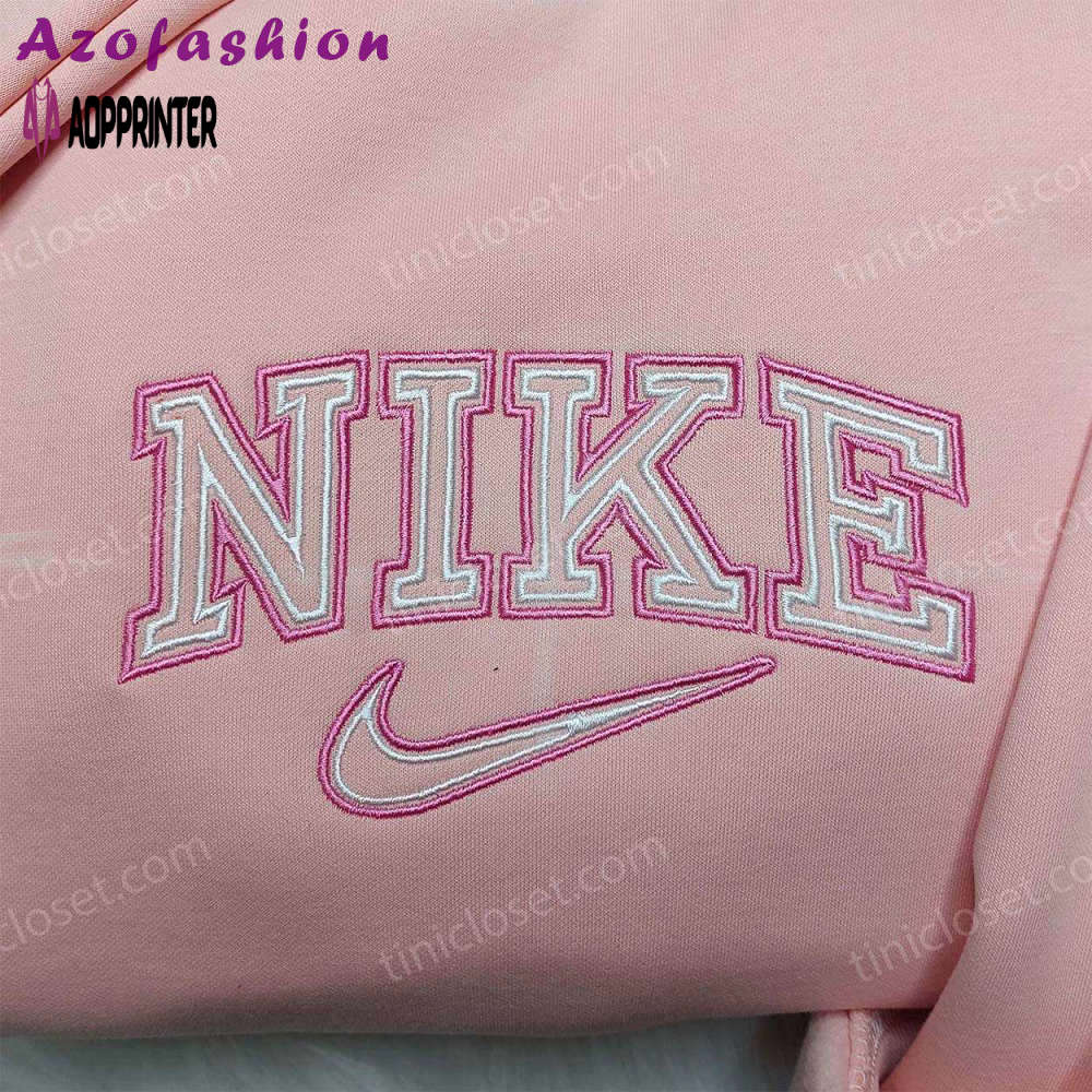 Nike inspired embroidered shirt & hoodie: best gifts for friends Embroidered Shirt