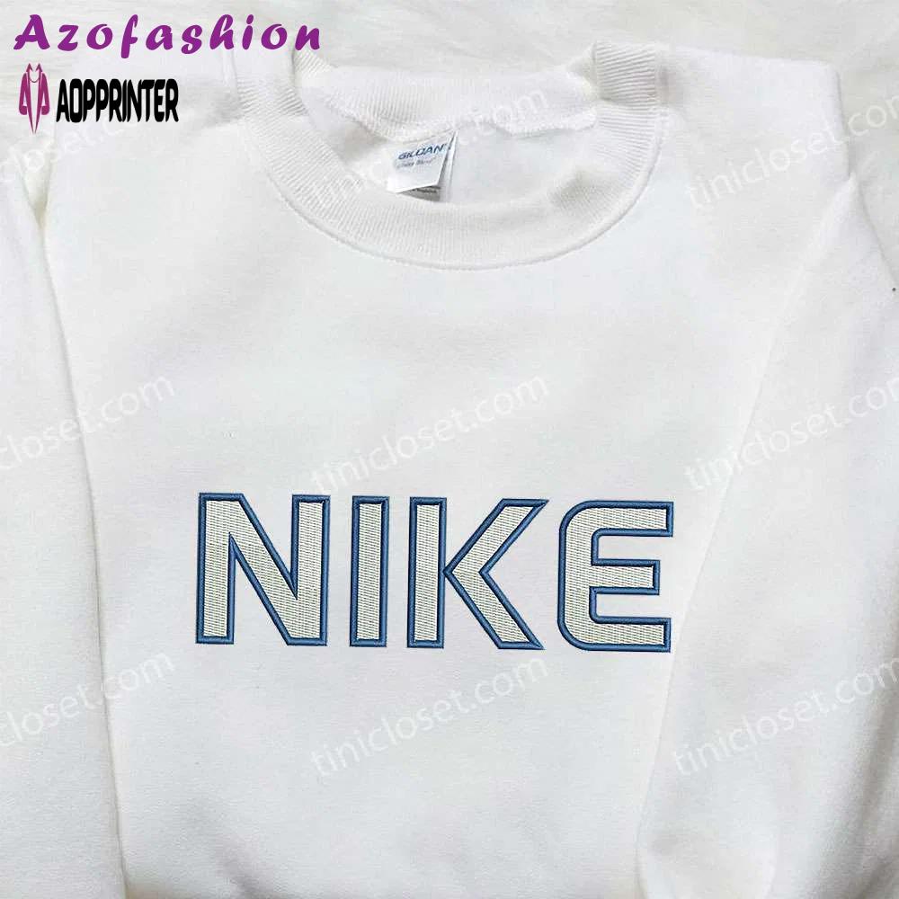 Nike inspired embroidered shirt: perfect family gifts stylish & unique Embroidered Shirt