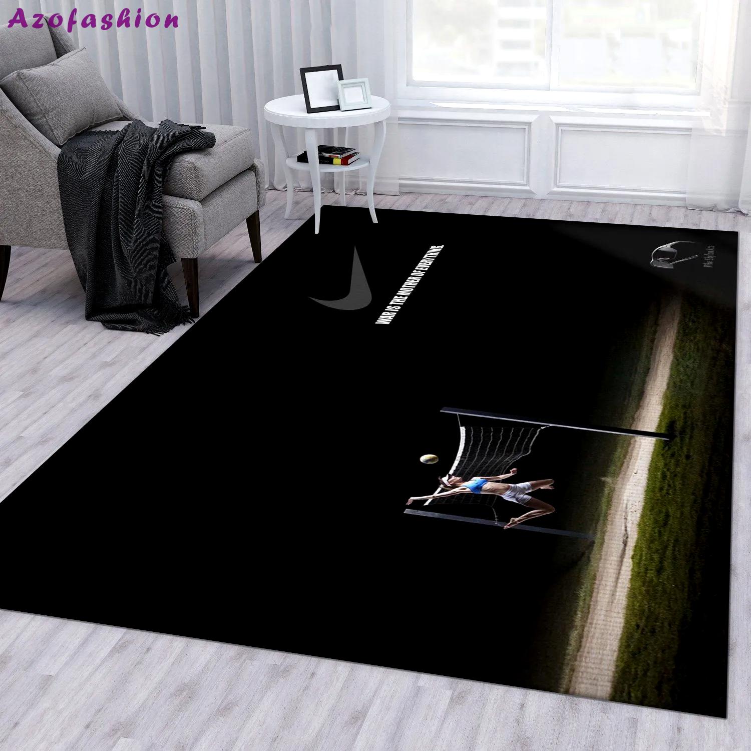 Nike logo type 793. Upgrade Your Living Room with Luxury Home Decor: Area Carpets, Floor Decor, Door Mats, and Hot Gift Items with style a High-End Fashion Brand Rectangle Rug