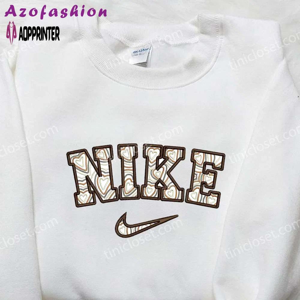 Nike love embroidered shirt: perfect valentine s day gift for nike enthusiasts Embroidered Shirt