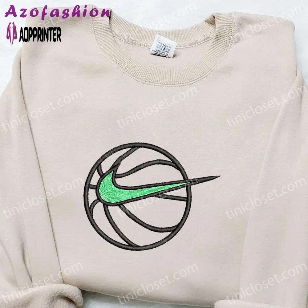 Nike swoosh embroidered sweatshirt: nba & sport inspired shirt Embroidered Shirt