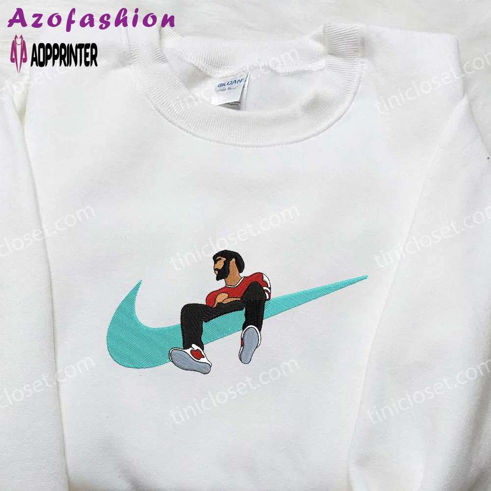 Nike swoosh x j cole embroidered shirt – rapper & celebrity apparel Embroidered Shirt