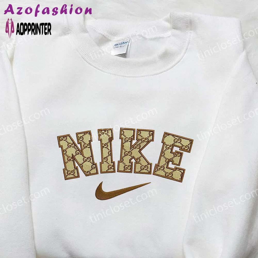 Nike x gucci embroidered shirt: the perfect family gift for nike inspired style Embroidered Shirt