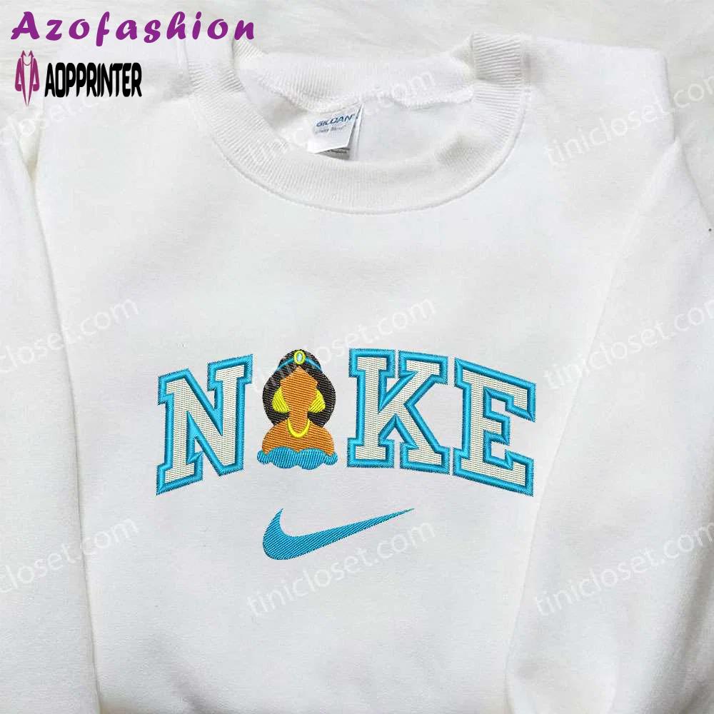 Nike x jasmine princess embroidered shirt – disney inspired nike branded shop now! Embroidered Shirt