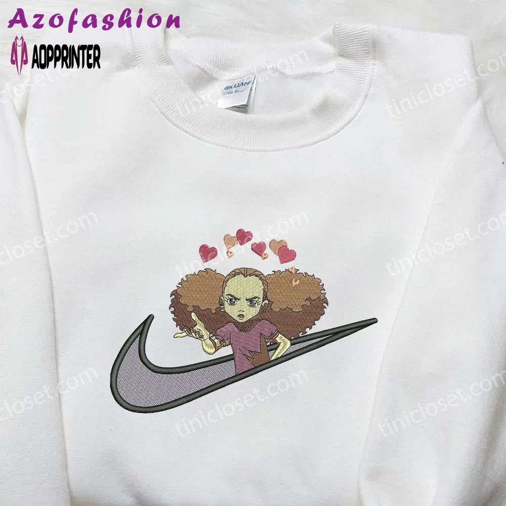 Nike x jazmine dubois embroidered shirt: the boondocks inspired design Embroidered Shirt