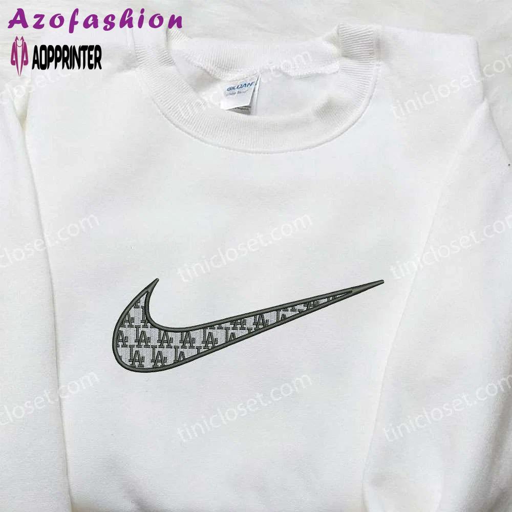 Nike x la embroidered shirt: customized and stylish gift for family Embroidered Shirt