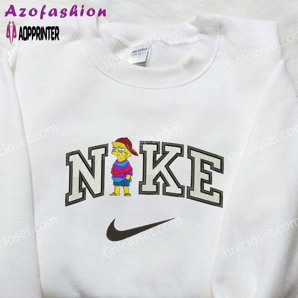 Nike x lisa marie simpson embroidered shirt – the simpson cartoon collaboration Embroidered Shirt