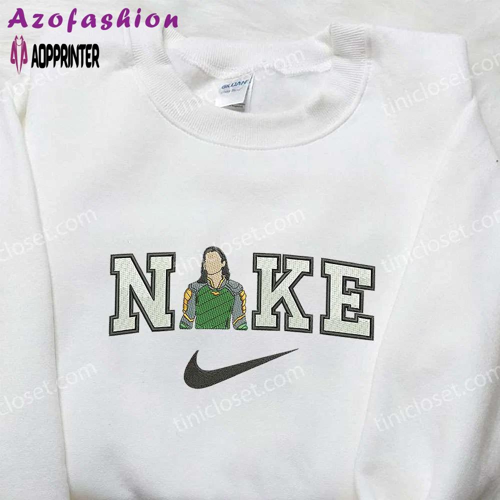 Nike x loki embroidered shirt: marvel-inspired & stylish nike shirt Embroidered Shirt