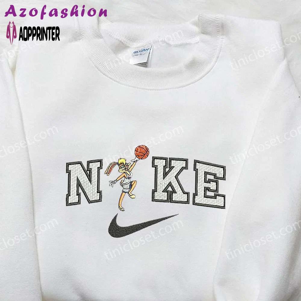 Nike x lola bunny basketball embroidered shirt: cartoon & custom design Embroidered Shirt