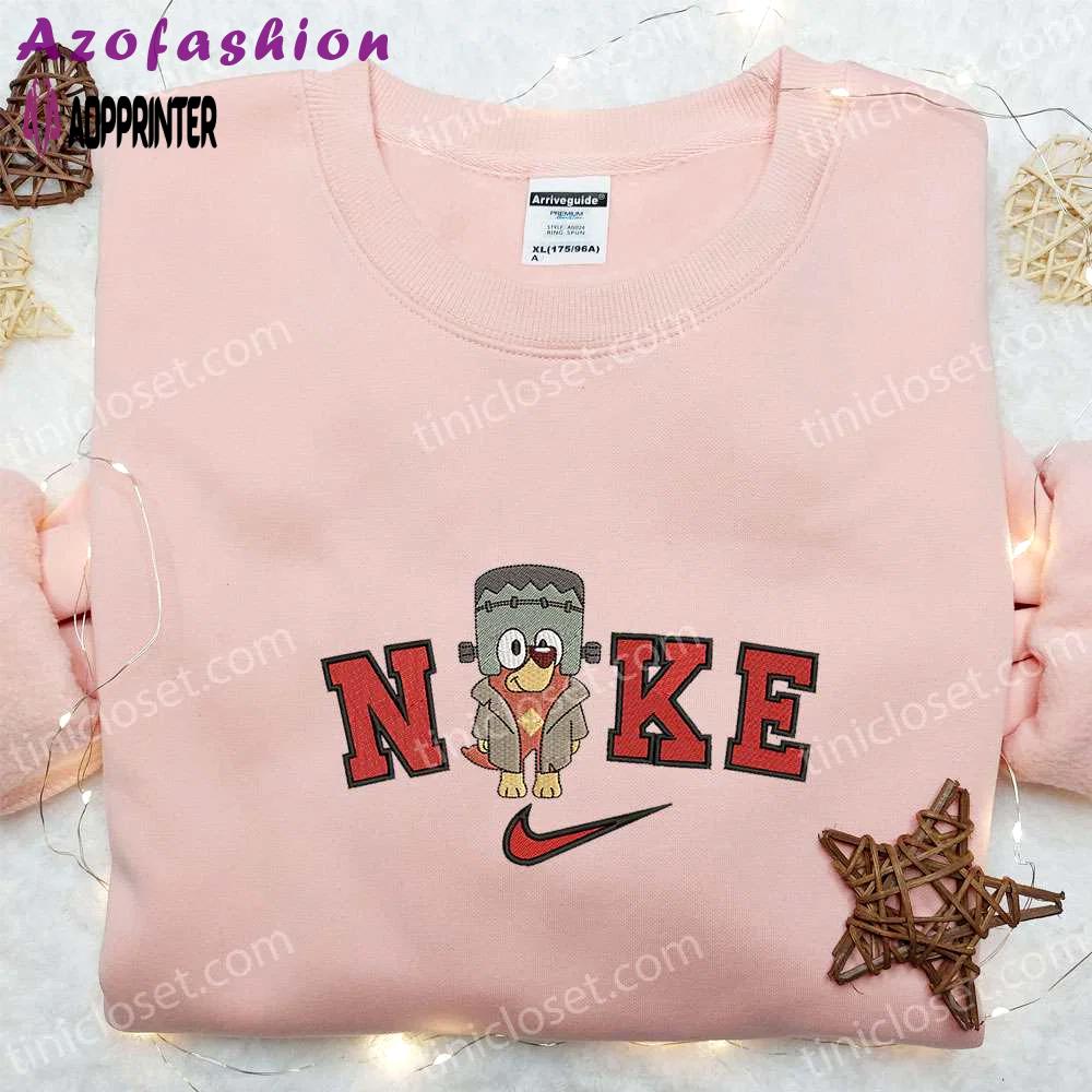 Nike x rusty bluey halloween embroidered hoodie & t-shirt: cute & inspired sweatshirt Embroidered Shirt