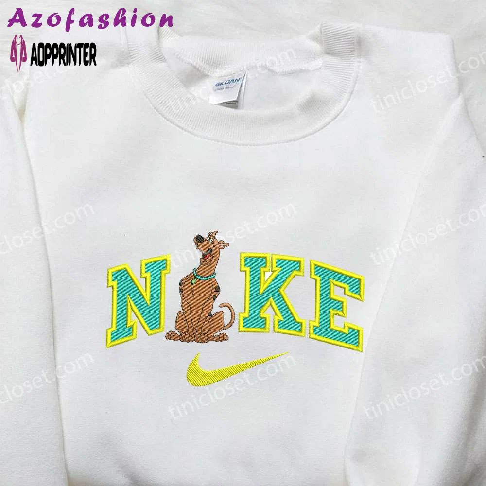 Nike x scooby doo embroidered sweatshirt & shirt – unique collaboration for fans Embroidered Shirt