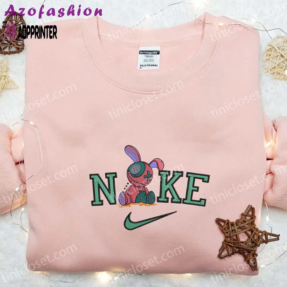 Nike x voodoo doll embroidered shirt spooky halloween sweatshirt nike inspired hoodie Embroidered Shirt
