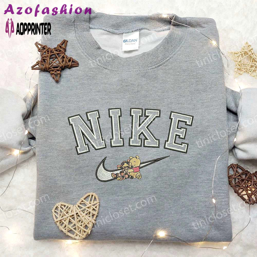 Nike x winnie the pooh & tigger embroidered sweatshirt – cute & cozy disney-inspired apparel Embroidered Shirt