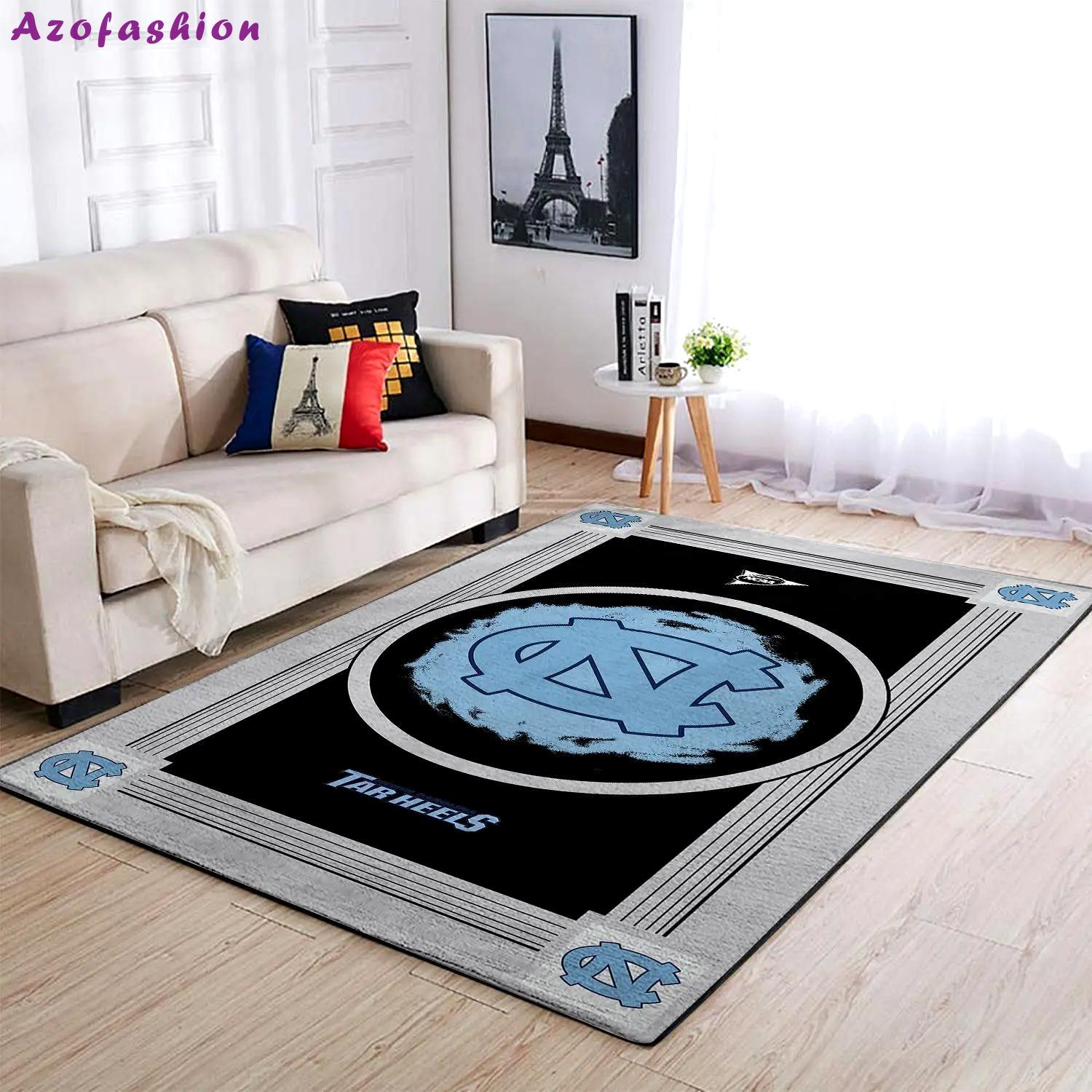 North carolina tar heels ncaa area rugs living room carpet regtangle carpet Rectangle Rug