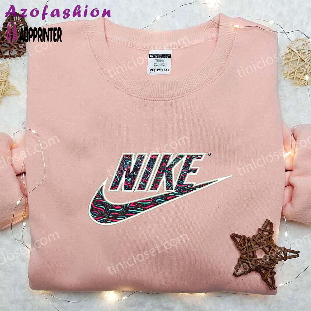 Ocean motifs x nike embroidered sweatshirt: best nike inspired gift for family Embroidered Shirt