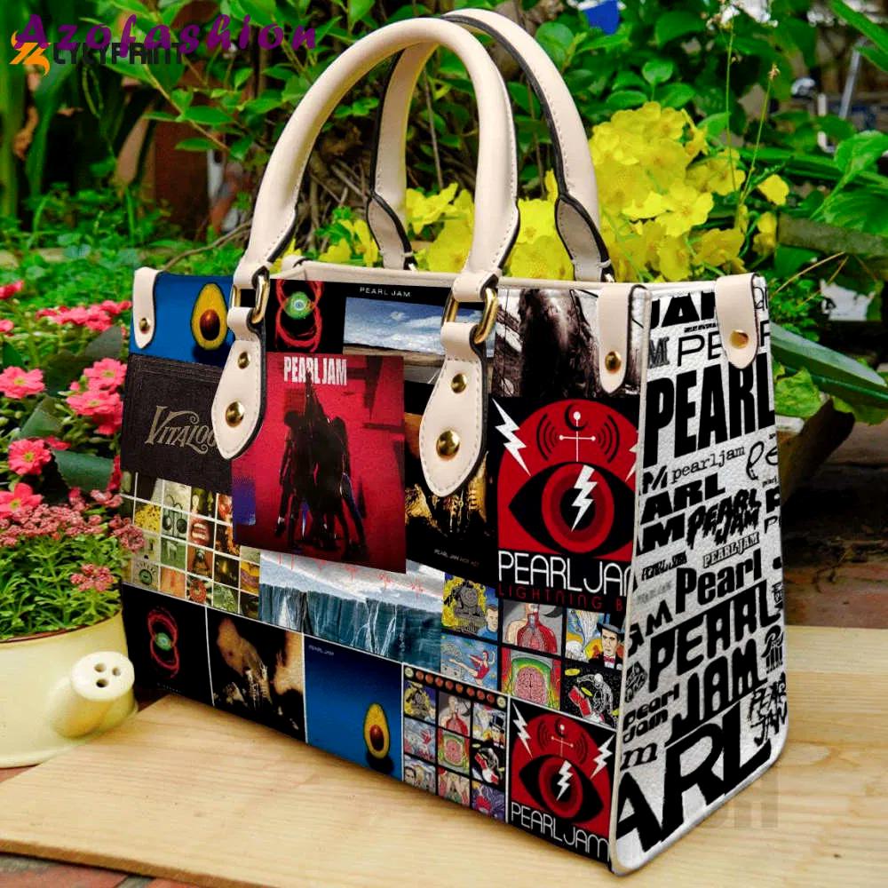 Pearl jam 1 leather handbag gift for women 4486 Women Leather Hand Bag