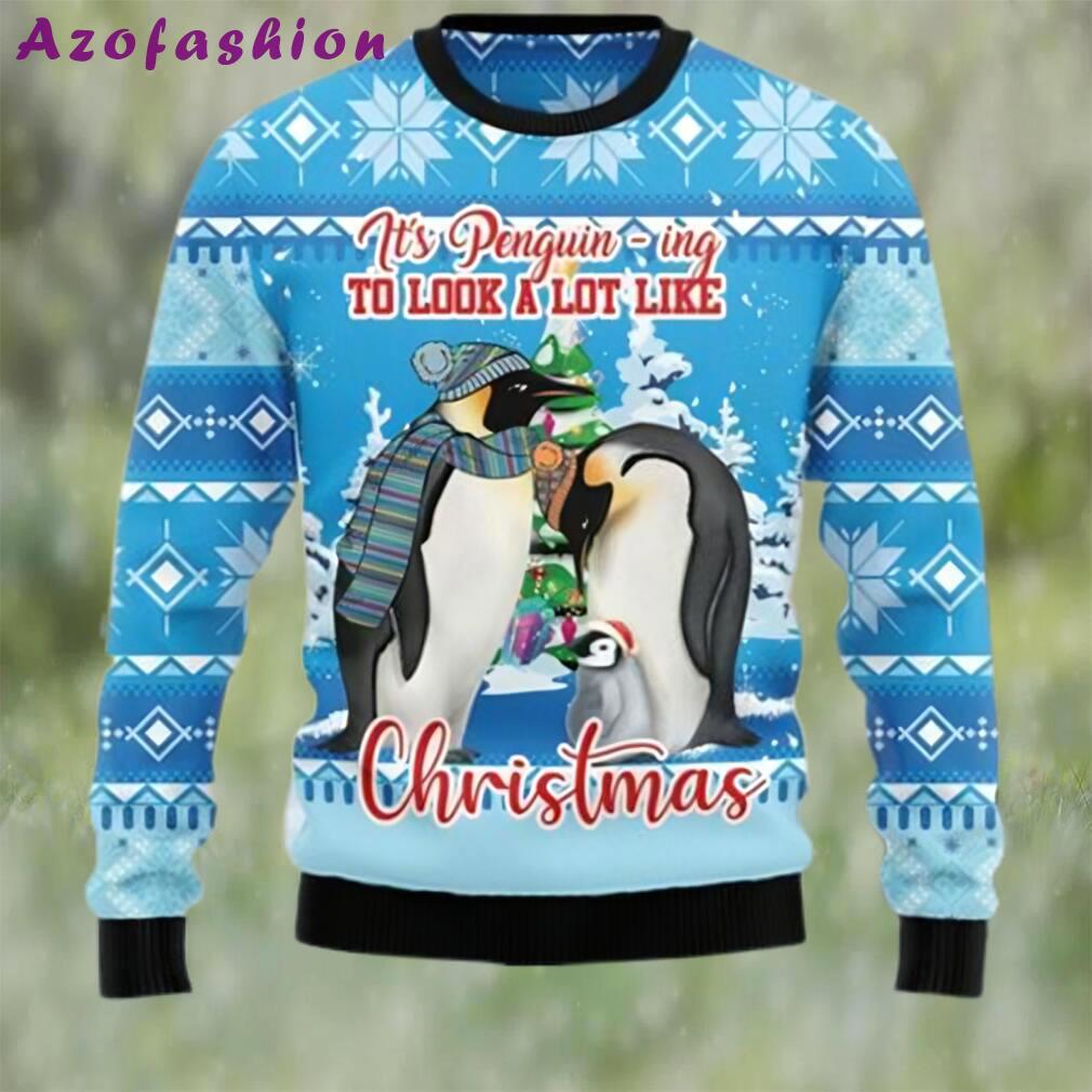 Penguin family ugly christmas holiday sweater Christmas Ugly Sweater