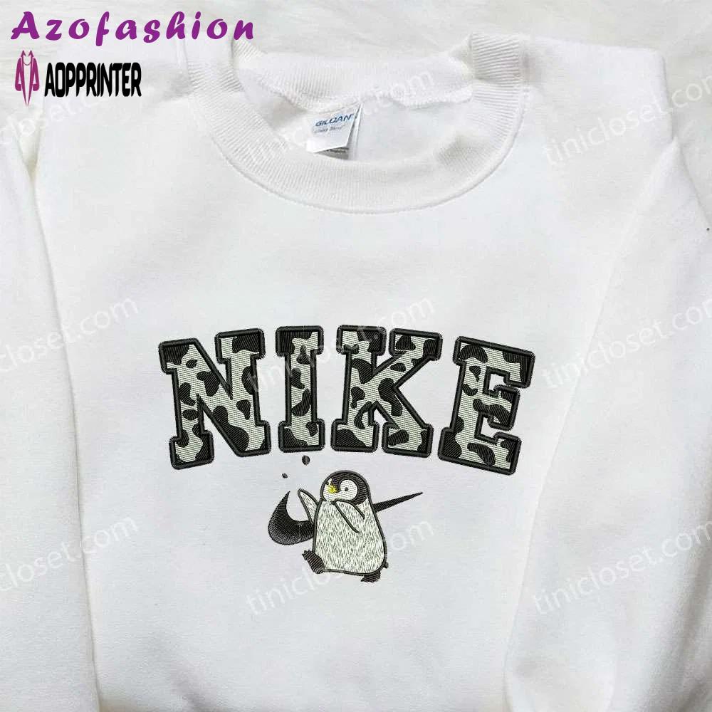Penguin x nike embroidered sweatshirt: animal inspired nike shirt Embroidered Shirt