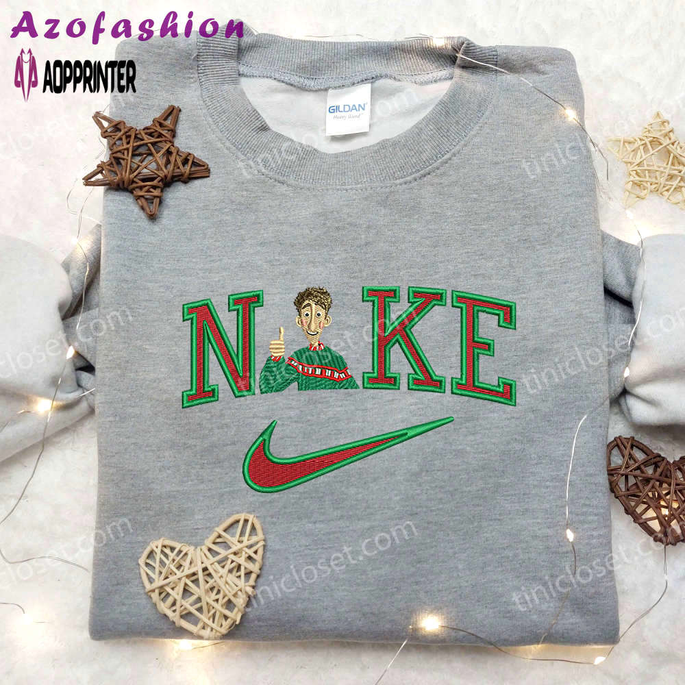 Personalized arthur christmas & nike embroidered shirt – perfect family christmas gift Embroidered Shirt