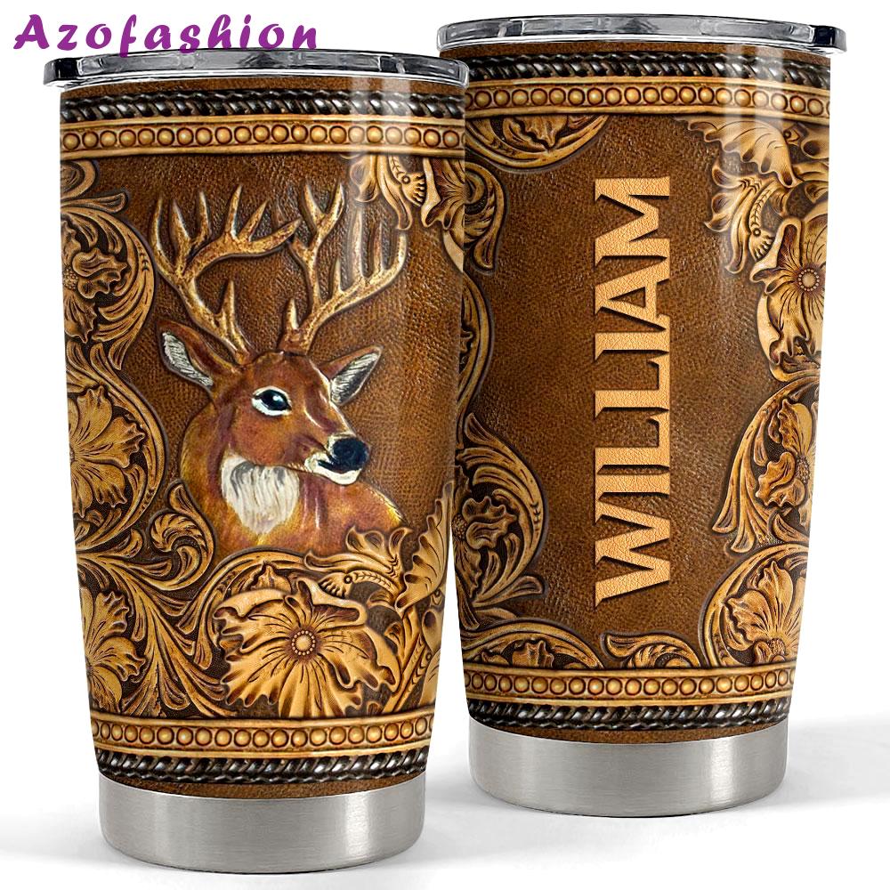 Personalized deer tumbler with customize name Personalized Tumbler