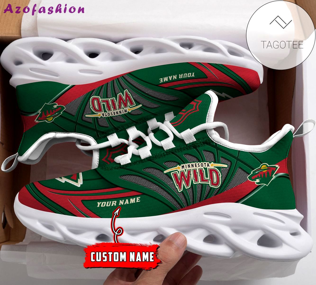 Personalized minnesota wild shoes max soul chunky sneakers Max Soul Shoes