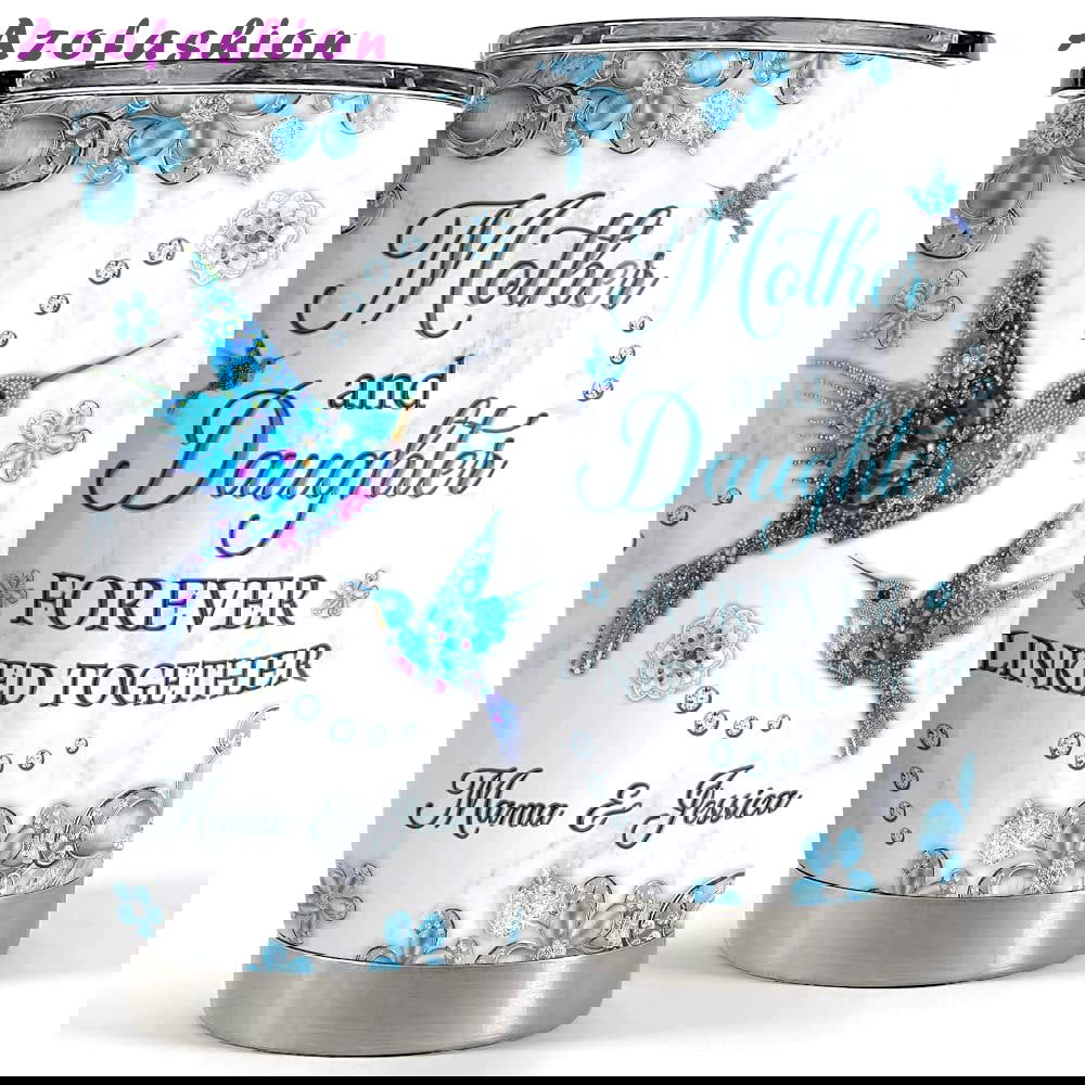 Personalized mom tumbler hummingbird linked forever mother’s day gifts Personalized Tumbler