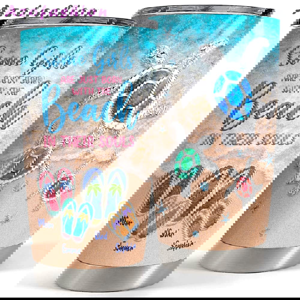 Personalized tumbler beach souls jewelry style gift for family Personalized Tumbler
