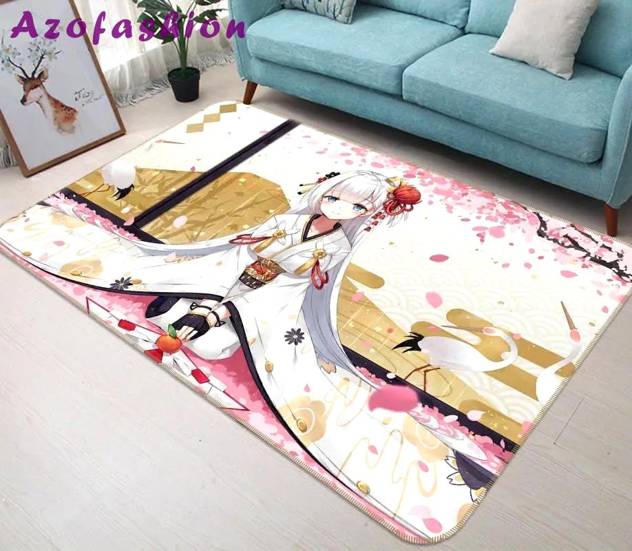 Petal girl anime 1 area rug living room and bed room rug rug regtangle carpet floor decor home decor Rectangle Rug