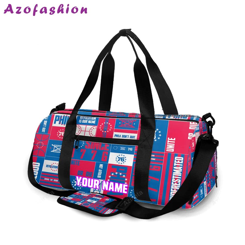 Philadelphia 76ers 9 personalized name travel bag gym bag 2227 Travel Bag