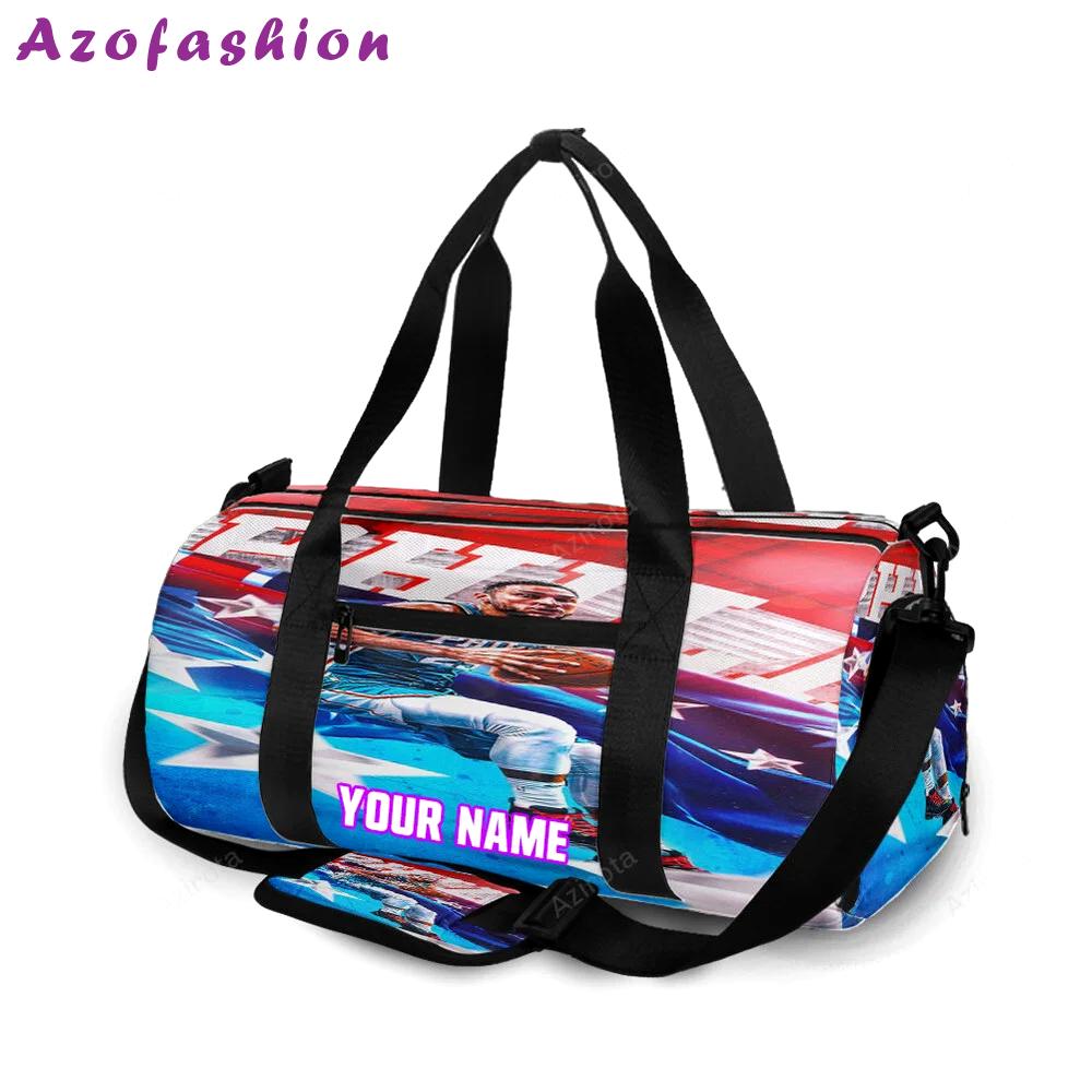 Philadelphia 76ers ben simmons flag personalized name travel bag gym bag 2188 Travel Bag