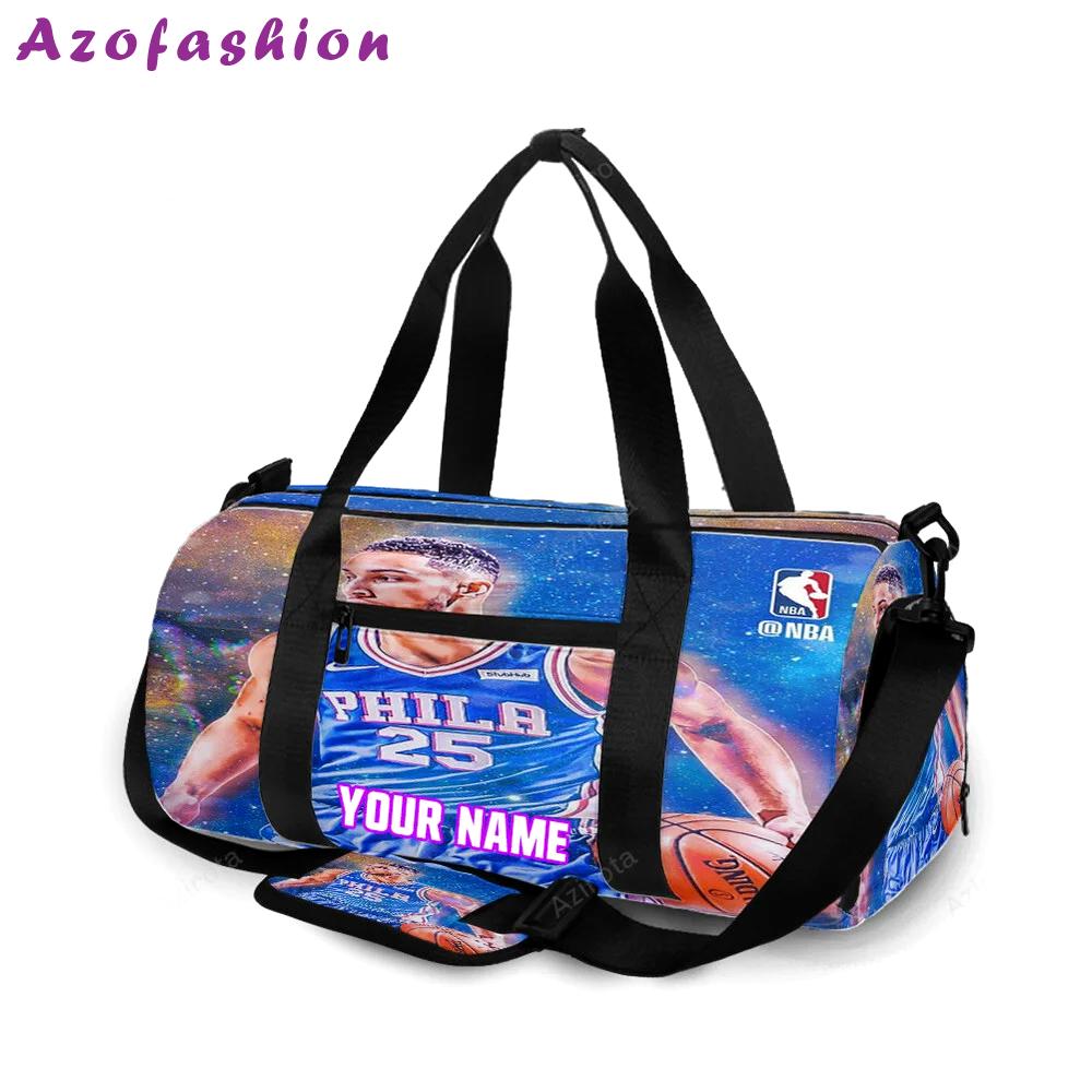Philadelphia 76ers ben simmons galaxy personalized name travel bag gym bag 2201 Travel Bag