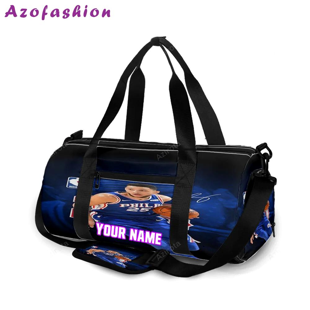 Philadelphia 76ers ben simmons1 personalized name travel bag gym bag 2219 Travel Bag