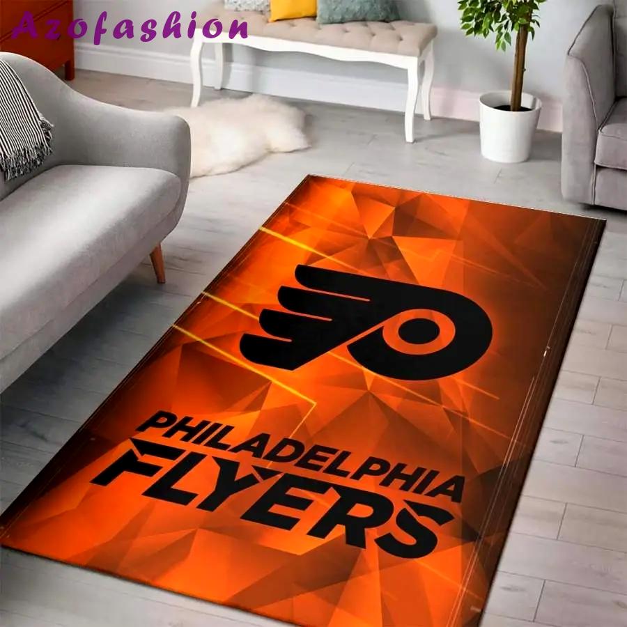 Philadelphia flyers nhl ice hockey team logo carpet rug living room 20030463 Rectangle Rug