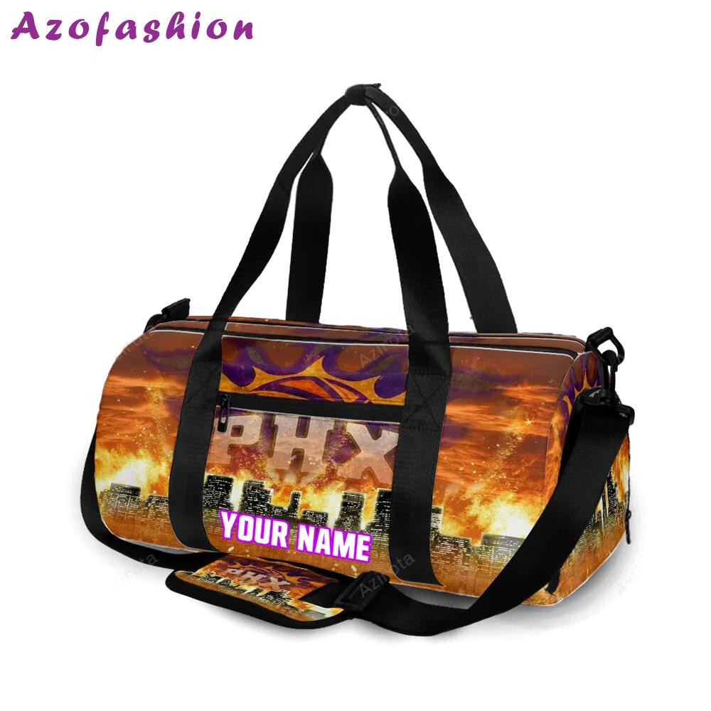 Phoenix suns emblem city fire personalized name travel bag gym bag 2180 Travel Bag