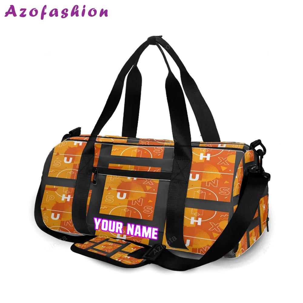 Phoenix suns emblem field personalized name travel bag gym bag 2186 Travel Bag