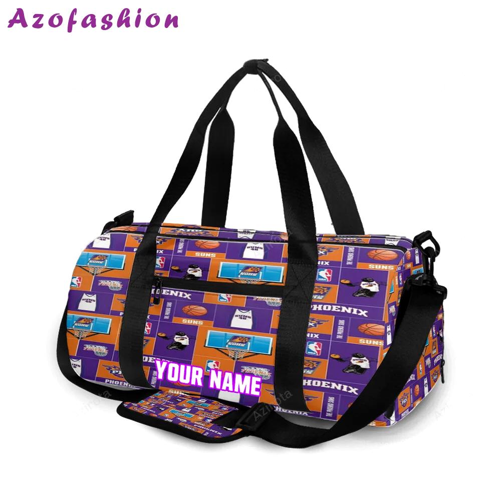 Phoenix suns emblem v13 personalized name travel bag gym bag 2339 Travel Bag