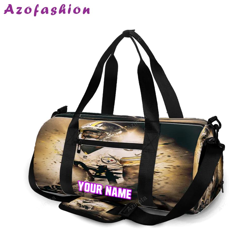 Pittsburgh steelers antonio brown no84 personalized name travel bag gym bag 1407 Travel Bag