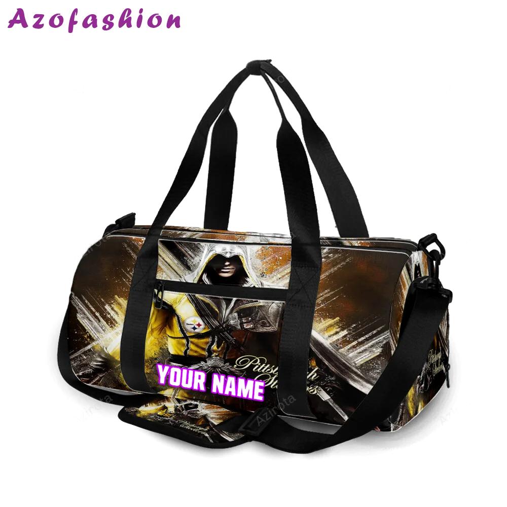 Pittsburgh steelers hero personalized name travel bag gym bag 992 Travel Bag