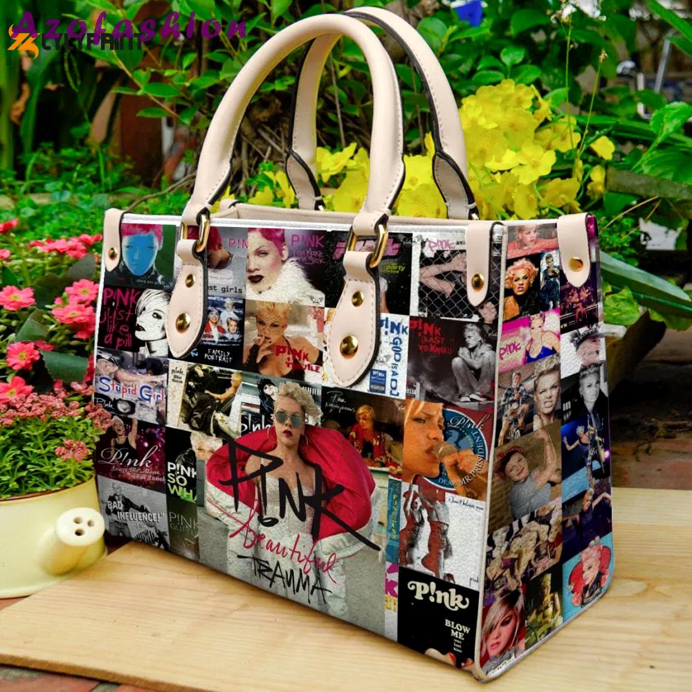 P!nk leather handbag for women gift 2383 Women Leather Hand Bag