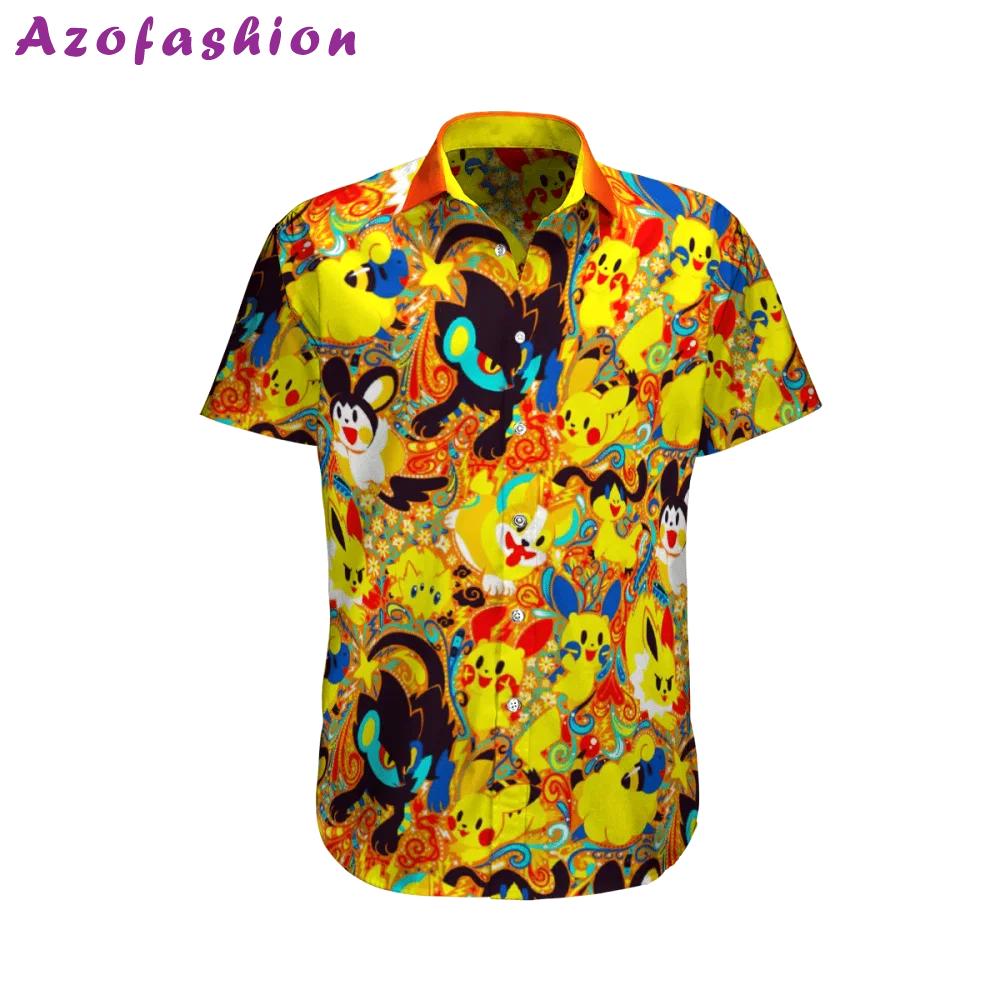 Pokemon yellow color hawaii shirt summer 2023 hot Hawaii Shirt