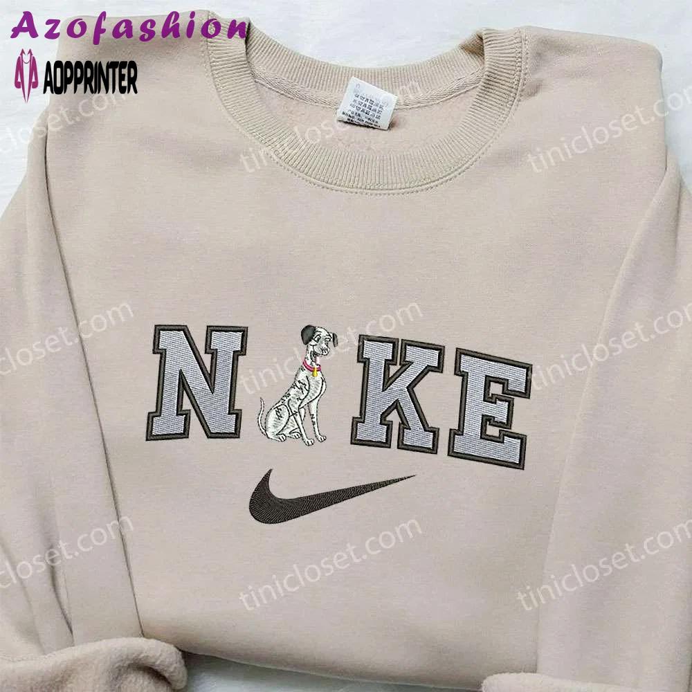 Pongo x nike embroidered shirt: the 101 dalmatians custom design Embroidered Shirt